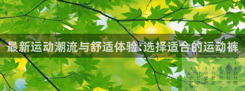 ug环球官网：最新运动潮流与舒适体验:选择适合的运动裤